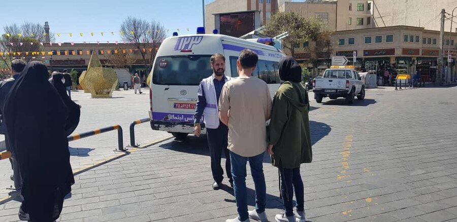 شهرری | استقرار اورژانس اجتماعی در مبادی ورودی حرم حضرت عبدالعظیم(ع) شهرری | استقرار اورژانس اجتماعی در مبادی ورودی حرم حضرت عبدالعظیم(ع)