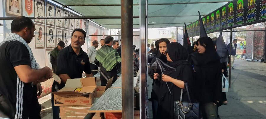 شهرری | برپایی موکب و خدمت‌رسانی به جاماندگان اربعین حسینی